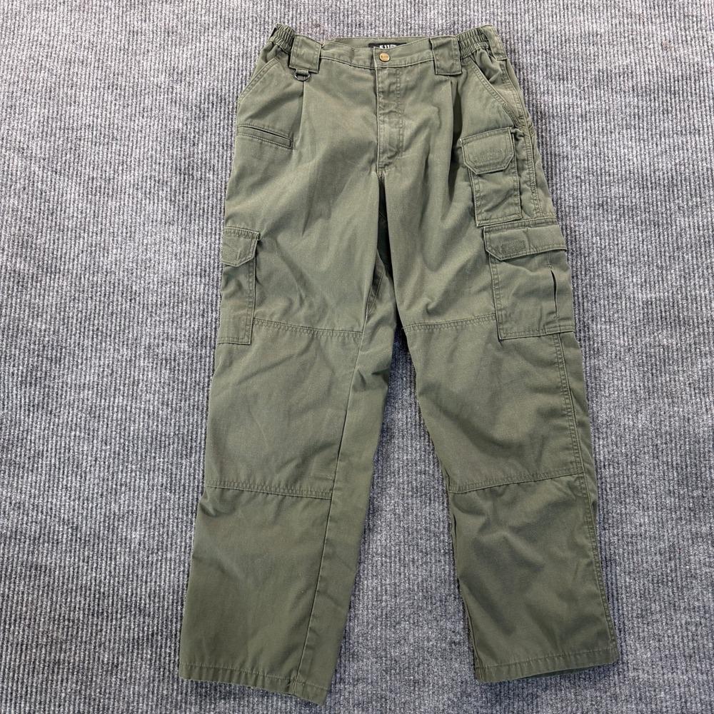 5.11 Tactical Mens Cargo Pants 32x30 Olive Green Ripstop Multi Pocket Utility